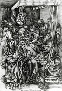 The Death of the Virgin, engraved by Wenzel von Olmutz, 1481